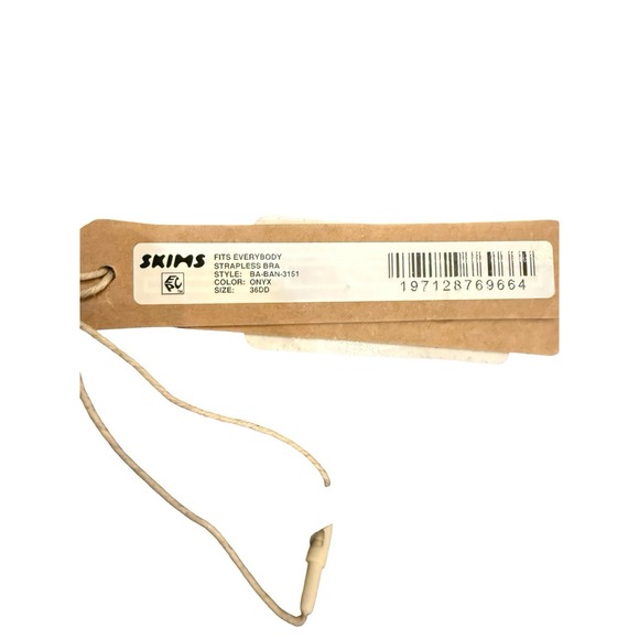 Skims Fits Everybody Strapless Onyx Bra - 36DD - Picture 3 of 3